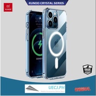 IP 14 PRO MAX / 14 PRO / 14 PLUS / 13 PRO MAX / 13 PRO Case XUNDD Crystal Magnet Shockproof Case