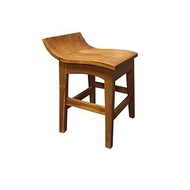 【吉迪市100%全柚木家具】LT-022 柚木造型矮凳 椅凳 板凳 洗澡椅