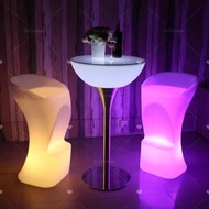 LED Slim Waist Bar Counter High Table Outdoor Illuminated Bar Counter