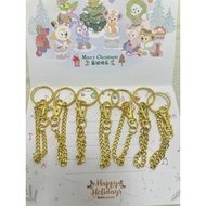 New Product Genuine Original Disney Keychain Seven Treasures Doll Bag Hanging Metal Chain Belle Star