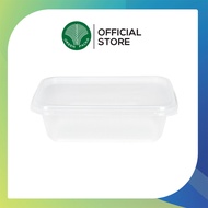 ชุดกล่องใส่อาหาร PP ลอน 650 มล. 1 ช่อง เวฟได้ สีใส Onlinegreenpack [300 ชิ้น/กล่อง]