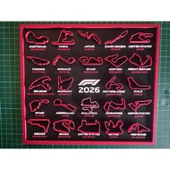 2026 Formula 1 Wall Calendar | F1 Racing Schedule 2026 | Motorsport Fan Collectible