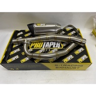 PROTAPER EXHAUST LC135 4S 5S Y15 Y15ZR V1 V2 EXHAUST RACING PROTAPER S-1 32MM 35MM (CUTTING AHM M3)STAINLESS STEEL