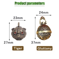 Gantungan Kunci Mobil Bel Lonceng Kerincing Bulat Kalung Lonceng Kuningan Antik Mata Besar