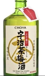 Choya-蝶矢宇治茶梅酒720ml x 1支美酒
