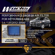 Works Engineering Washable Drop In Replacement Air Filter Mitsubishi ASX Penapis Udara Car Intake Pa