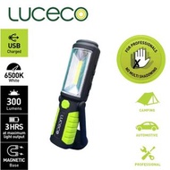 LUCECO - 英國品牌 - 尿袋 / 停電 / 貨倉 / 車房 LED 3W 電筒 LILT30T65 多角度360° USB充電 300流明 / 火災逃生-戶外-漆黑-便攜-磁鐵