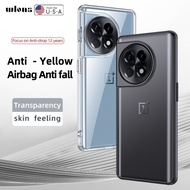 For OnePlus ACE 2 Case ELVEV Shockproof Transparent Matte Hard PC Protective Cover for OnePlus 11R