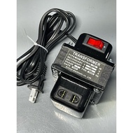 Transformer 150W 220v to 100v,110v, 50/60Hz, (2 heads).
