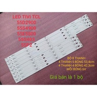 LED TV TCL 55D2900 55S4900 55P2 55S62 55E5800 55S403 - 55HR330M04B8 V0 100% NEW SET OF 4 BARS 4 BALL