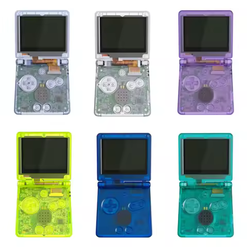 eXtremeRate Custom Replacement Housing Shell for Gameboy Advance SP (GBA SP) - Clear Series