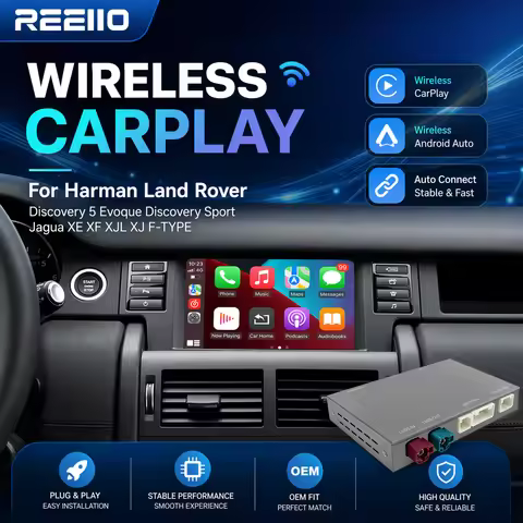 REEIIO Wireless CarPlay Android Auto For Bosch Harman Host Rover Discovery 5 Evoque Discovery Sport 
