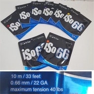 BADMINTON STRINGS - HI QUA ISO 66 STRINGS HIQUA ISO 0.66MM ORIGINAL 100%