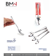 INDOLINE - 6 PCS THICK STAINLESS STEEL TABLESPOONS - PREMIUM THICK KOREAN TABLESPOONS - 6PCS TABLESP