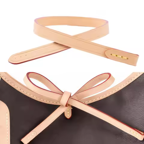 BERRY&SNOWY Genuine Leather Lace Straps Replacement For LV Carryall Bag Vachetta Leather Accessories