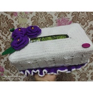 sarung kotak tisu kait/ tissue box cover crochet