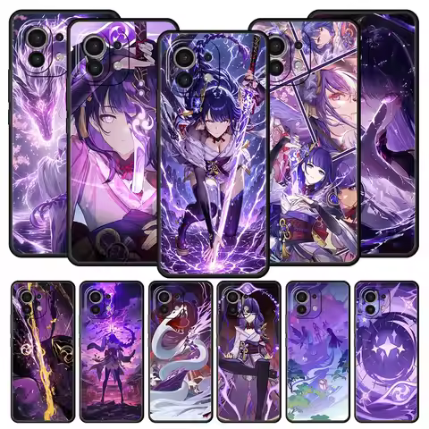 Raiden Shogun Genshin Impact Phone Case For Xiaomi Mi 17 15T 15 14 14T 13T 12T Pro 12 13 Lite 5G 11T