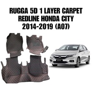 RUGGA 5D 1 LAYER CARPET REDLINE HONDA CITY 2014-2019 (A07)