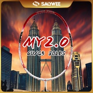 SALYWEE MY 2.0 Malaysian special racket Twin Towers 6U 52g Max 30LBS Ultralight 100% Full Carbon Fib
