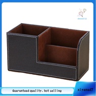 [xiyanad7.th]Leather Desk Organizer,Office Supplies Holder Desktop Stationery Storage Box for Busine