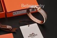 Hermes愛馬仕經典H琺瑯手鐲 Hermes CLIC琺瑯手鐲 白金現貨  17/19碼齊貨