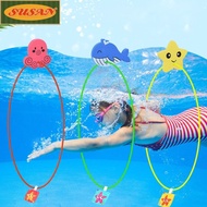 SUSANS 1/3Pcs Swimming Pool Ring Sinking Pool Toy Hot Summer Swimming Circle Dive Ring Set