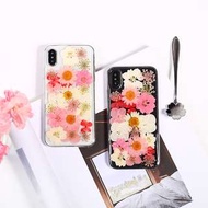 555真花永生花透明全包邊IPHONE手機電話殼 IPHONE6 7 8 X PLUS