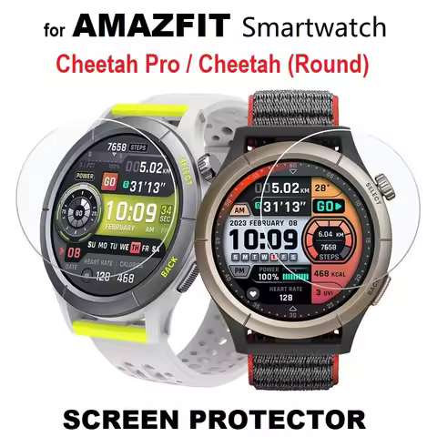 5PCS Smart Watch Screen Protector for Amazfit Cheetah Pro / Cheetah Round Tempered Glass Anti-Scratc