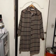 A ROOM MODEL 古著 立體格紋大衣外套