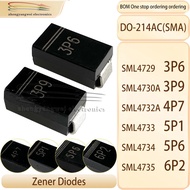 SML4730A 3P9/3.6V/3.9V/4.7V/5.1V/5.6V/6.2V DO-214 SMA Voltage Regulator Diode