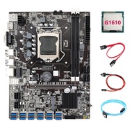 B75 ETH Miner Motherboard 12 PCIE Ke USB + G1610 CPU + SATA 3.0 Serial