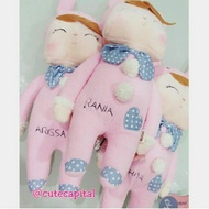 Angela doll pink bunny