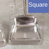 Metal Dustpan Long Handle Heavy Duty with Stainless Steel Stand up Tall Upright only dust Pans for L