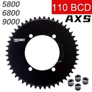 PASS QUEST Road Bike single chainring for 110bcd Power meter 4-bolt crank Shimano dura ace 9000 5800