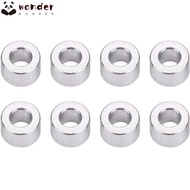 WONDER 8Pcs Shock Absorber Spacer, Silver Tone d2.6xD5x2 Damper Spacer Washer, Useful Aluminium Alloy Grommet Spacer Pads for RC Model Car