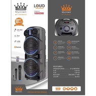 🔥Mycrown🔥 double 8 inchi bluetooth karaoke speaker 10000PMPO watts