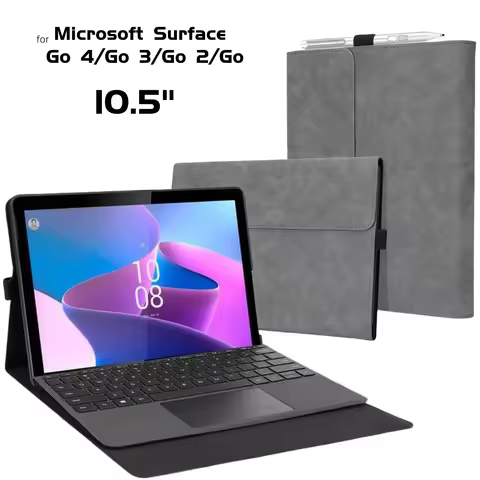 Business Cover for Microsoft Surface Go 4 3 2 Tablet Case 10.5" Multi-Angle Stand Tpu Shell for Surf
