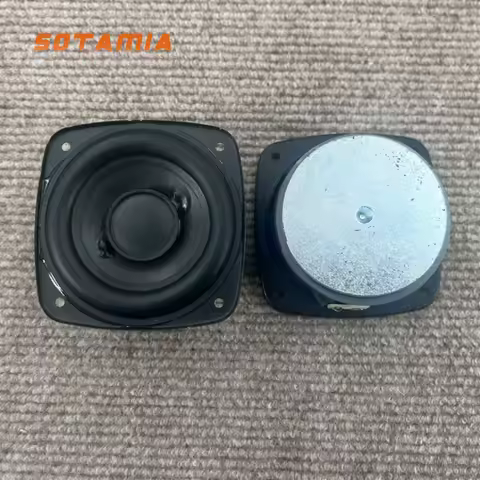 SOTAMIA 2Pcs 3 inch mini bass audio speaker 6 ohm 20W rubber side long stroke subwoofer loudspeaker 