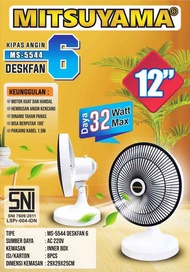 Kipas Angin Meja MITSUYAMA MS-5544 Desk Fan Series 9 Inch MS 5544 DF 1 / DF 6
