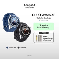 OPPO Watch X2 / Up to 120 Hours in Smart Mode / Upgraded Dual-Frequency GPS / Titanium Bezel / 1 Yea