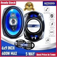 Kitoyo Speaker 6x9 Speaker Kereta Car Speaker Coaxial Speaker 600W MAX 5 Way Car Audio Speaker Keret