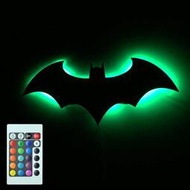 爆款 batman蝙蝠俠led夜燈壁燈家飾燈超級英雄氣氛標誌燈