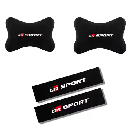 Car Seat Belt Shoulder Cushion Pad Protection Headrest Neck Support Pillow for GR Sport Gazoo Racing
