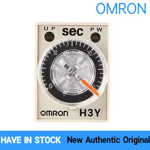 Authentic OMRON Solid State Timer Relay H3Y-2-C AC220V DC24V 0.1S-30M Multirange IP40 DIN Rail Indus