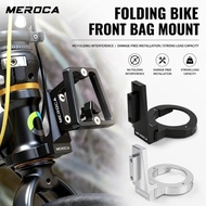 MEROCA Folding Bike Front Bag Mount Carrier Block for Dahon K3 Plus P8 Fnhon Front Rack Bracket Bicy