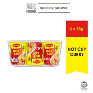 MAGGI� Hot Cup Curry 58g x 6 Cups (Halal)