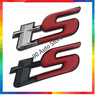 Modified TS Metal Car Body Sticker Subaru STI BRZ WRX Forester 3D Auto Emblem Badge Decal Accessorie