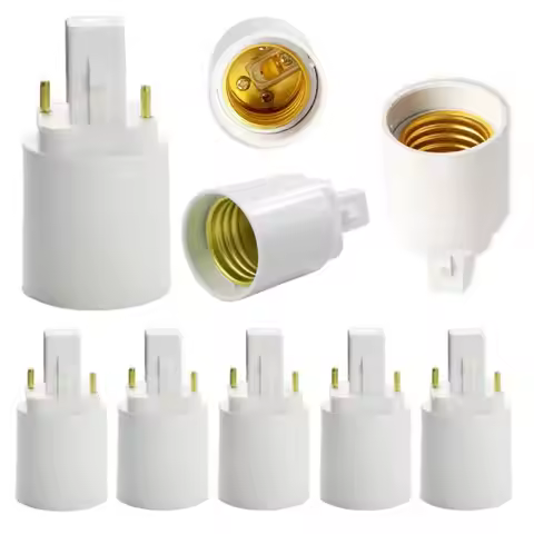 LED G24 To E27 Adapter Socket Halogen G24d-1 CFL Light G24d-2 Base Converter E27 To G24 Bulb Holder 