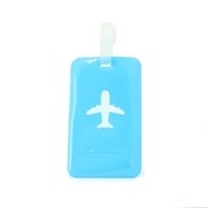 Passport Label Square Suitcase - Blue