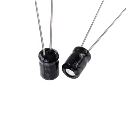 50pcs 22uF 16V 22MFD 16VDC 4*5mm Aluminum Electrolytic Capacitor Radial 22mf16v 22uf16v 16v22mf 16v2